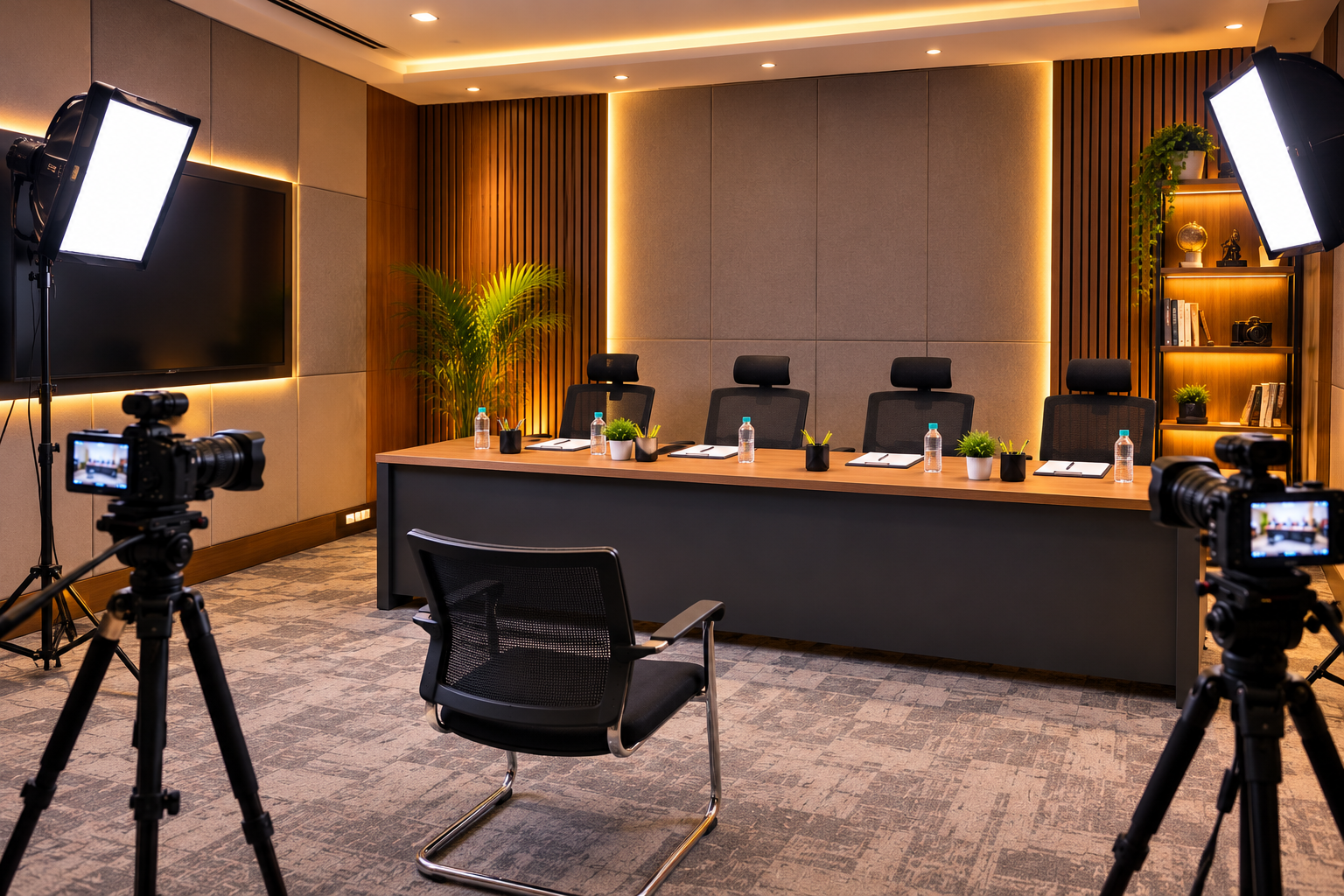 Professional Interview Setup - View 1